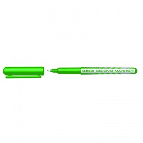 Permanent marker STANGER CD/DVD, 0.5 mm, Bullet tip, Green 1 pcs.