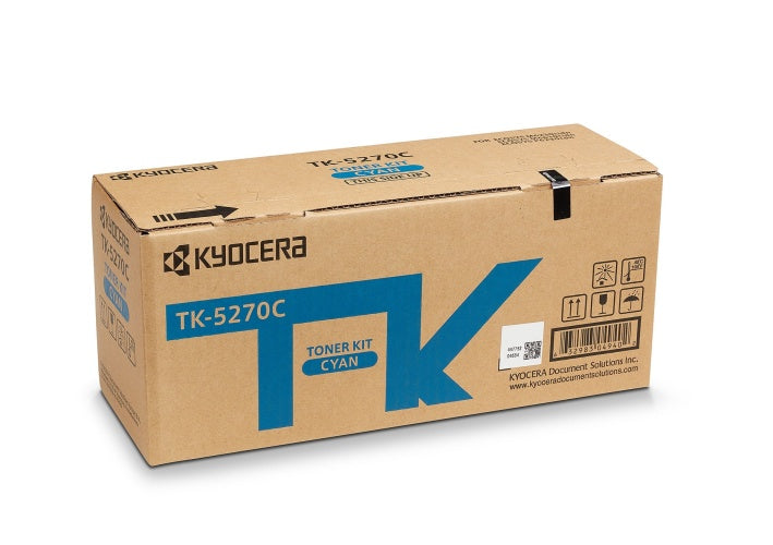 Kyocera TK-5270C Toner Cartridge, Cyan