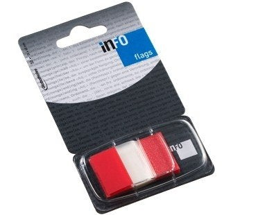 Paper-index  Global Notes, 25x43mm, red, Plastic (1x50)  0718-202