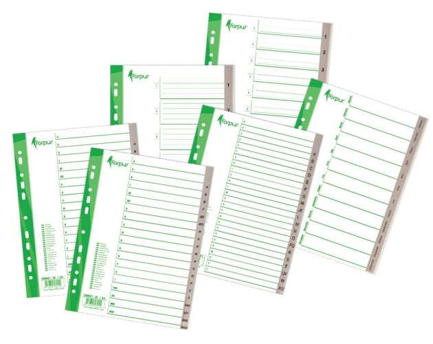 Divider Forpus, A4, numbers 1-15, plastic