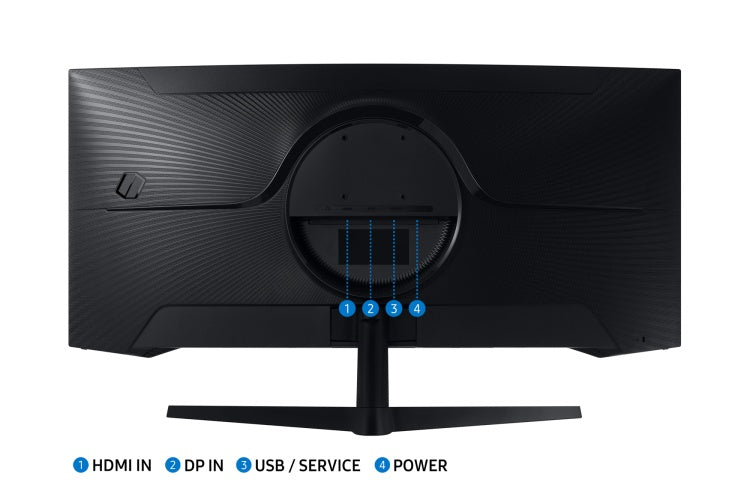 Samsung Odyssey G5 G55T Monitor 34'' VA LED Curved, UWQHD 3440x1440, 1 ms, 250 cd/m2, 165 Hz, Black