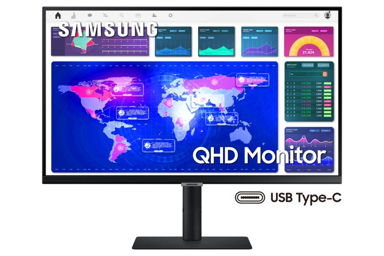 Samsung ViewFinity S6 S27A600UUU Monitor 27'' IPS, QHD 2560x1440, 5 ms, 300 cd/m2, 75 Hz, Black