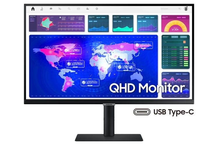 Samsung ViewFinity S6 S27A600UUU Monitor 27'' IPS, QHD 2560x1440, 5 ms, 300 cd/m2, 75 Hz, Black