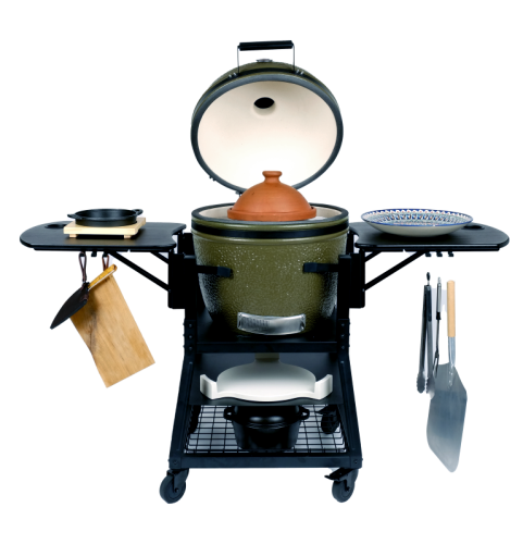 FireBird Kamado Grill 59 cm (23,5 inch) with mobile cooking basket