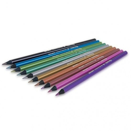 Colorino Kids Metallic round coloured pencils 10 colours