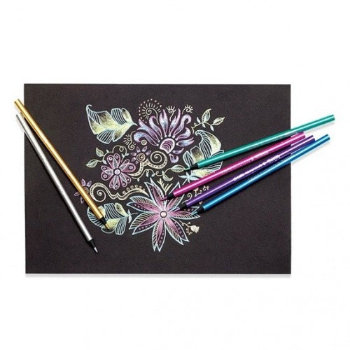 Colorino Kids Metallic round coloured pencils 10 colours