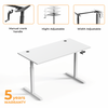 Adjustable Height Table Up Up Ragnar White, Table top L White