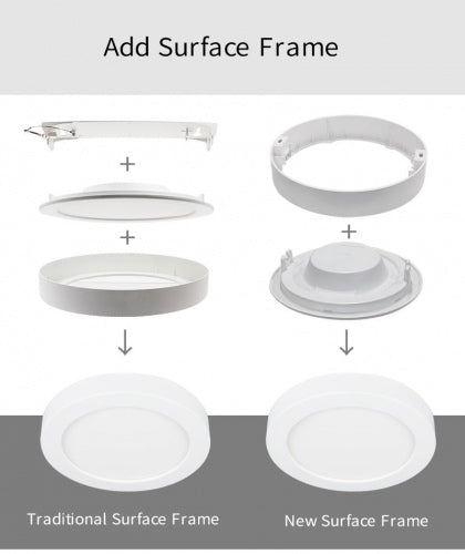 Build-in LED lamp, 18W, 205mm