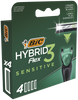 BIC Shaving heads HYBRID 3 FLEX SENSITIVE (4 pcs)