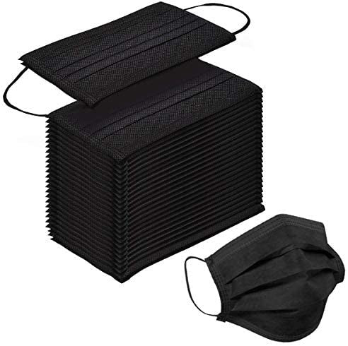 3-PLY face mask 50 psc., black