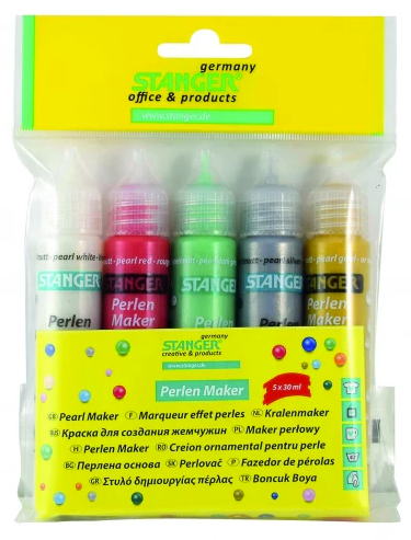 STANGER Pearl marker, 5x25 ml, 960028