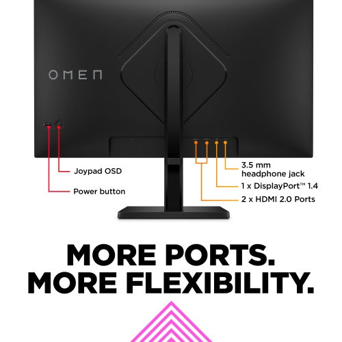 HP OMEN 27 Monitor 27'' (68.6cm) IPS, FHD 1920x1080, 1ms, 400 cd/m2, 165Hz, Black