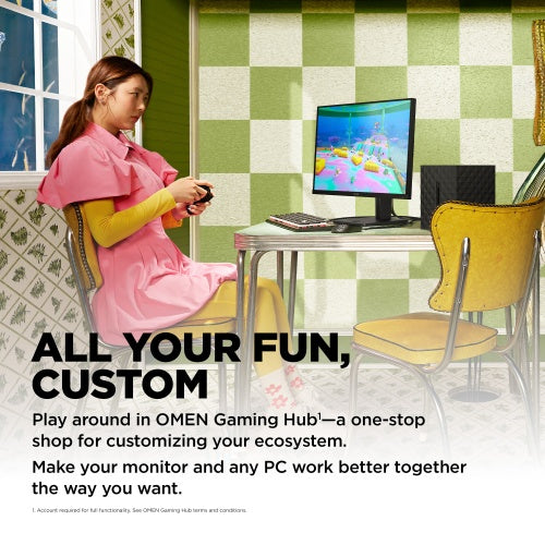 HP OMEN 27 Monitor 27'' (68.6cm) IPS, FHD 1920x1080, 1ms, 400 cd/m2, 165Hz, Black
