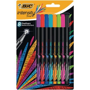 BIC Fineliners INTENSITY FINE BCL MIX , Set 8 colours 449268