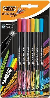 BIC Fineliners INTENSITY FINE RAINBOW, Set 6 colours 498327