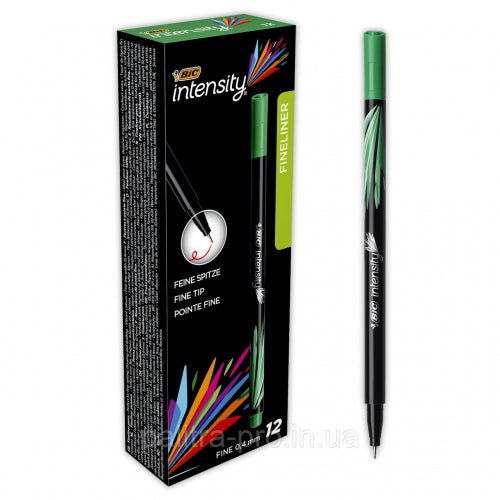 BIC Fineliners INTENSITY FINE Green BCL, Box 12 pcs. 449190