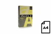 Colour paper Double A, 80g, A4, 500 sheets, Butter