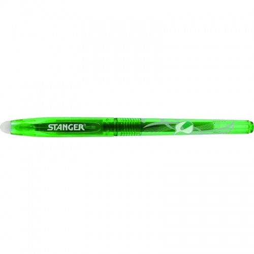 STANGER Eraser Gel Pen 0.7 mm, green, Box 12 pcs. 18000300078