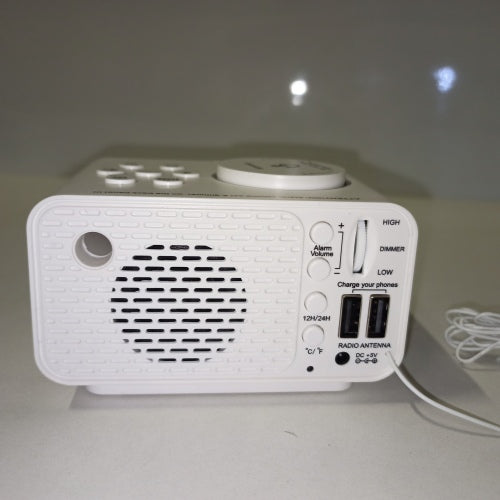 Ecost customer return REACHER FM Radio Alarm Clock with USB Ports, Dual Alarm with Weekday/Weekend,