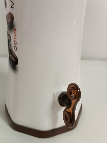 Ecost Customer Return, Snips Dosa Moka Espresso Coffee Grounds Plastic Dispensing Machine, White/ Br