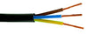 Cable 3x1.5mm² black (multicore, round) BVV-LL