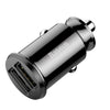 Car charger Baseus Grain (3.1A) with 2 USB connectors black CCALL-ML01