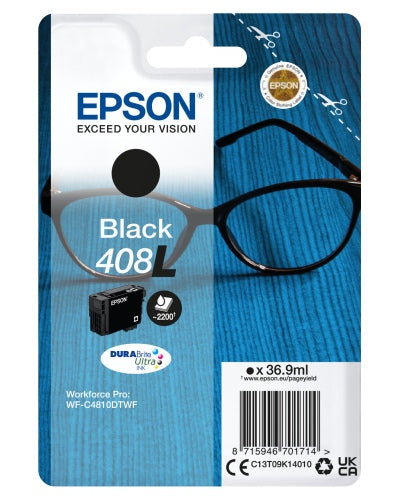 Epson 408L (C13T09K14010) Ink Cartridge, Black