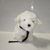 Ecost Customer Return Uni-Toys - Maltese (with a leash) - 26 cm (length) - Plush dog, pet - plush to