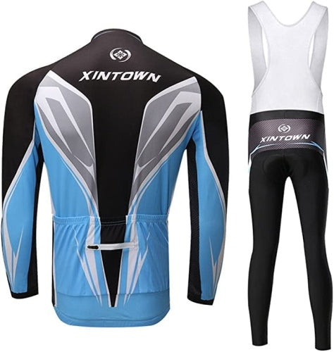 Ecost Skysper Cycling Jersey Set, Men's Long-Sleeved Cycling Clothing Set, Cycling Suits