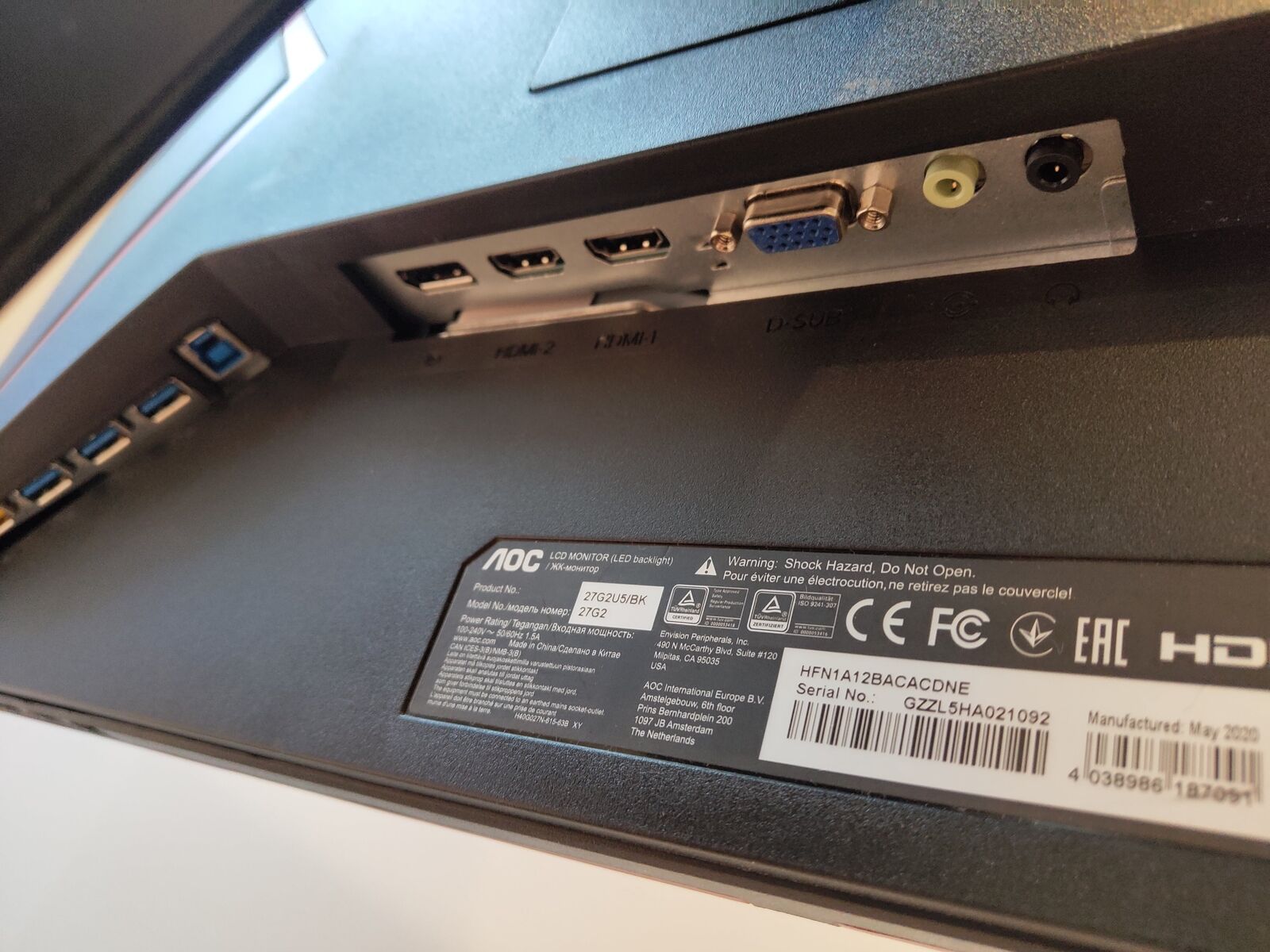 AOC 27G2U5/BK 27