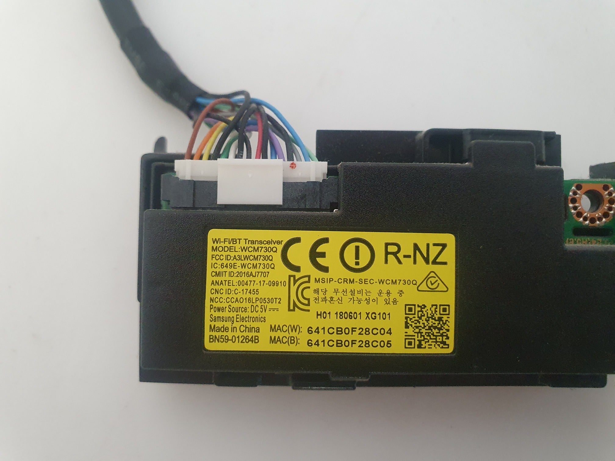 WiFi Module WCM730Q Samsung UE75NU8000L