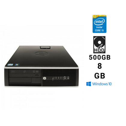 HP Compaq 8100 Elite SFF / i5-650/ 8 GB/ 500 GB/ Intel HD/ Windows 10