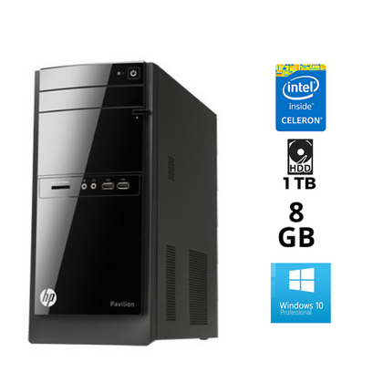 HP - 110 Desktop PC (110-002eo) / Intel Celeron - G1610T/ 8 GB/ 1 TB/ Win 10
