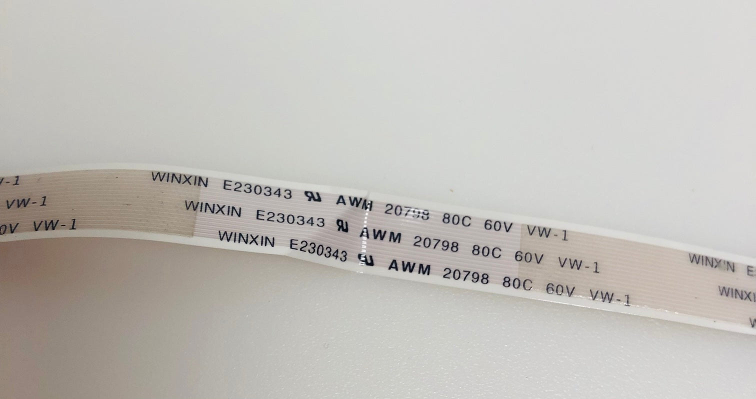 WINXIN E230343 AWM 20798 80V 60V VW-1 LVDS CABLE (11.9 cm) - PHILIPS 43PUS8545/12