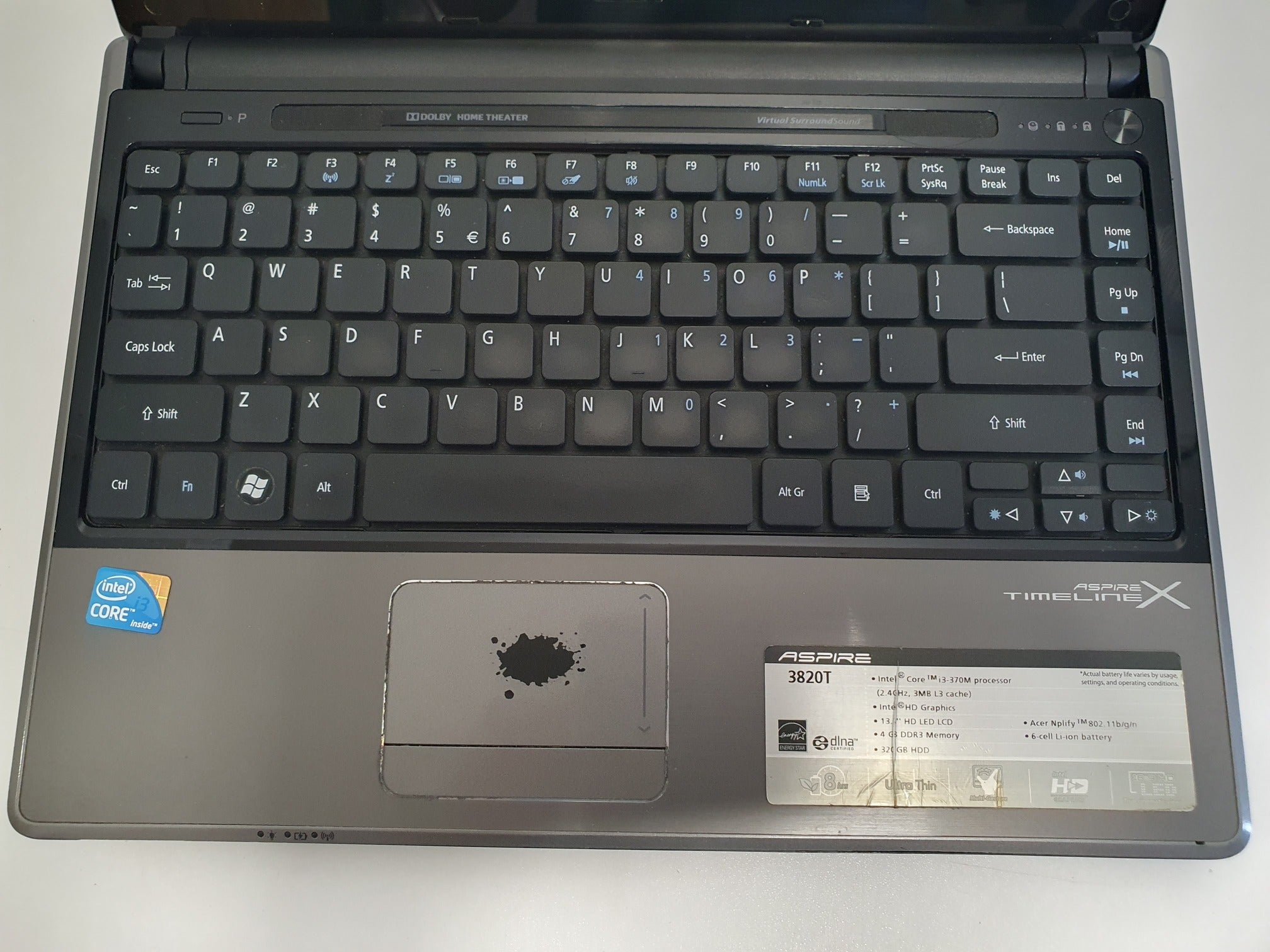 Acer Aspire 3820T /13.3 inch/ i3-370M /6 GB / 120GB SSD