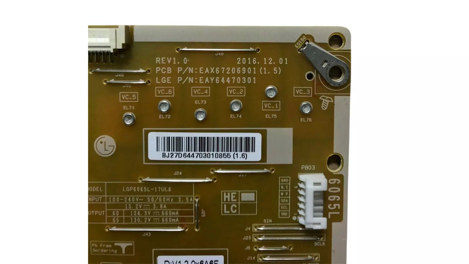 EAY64470301 Power supply LG 65UJ701V