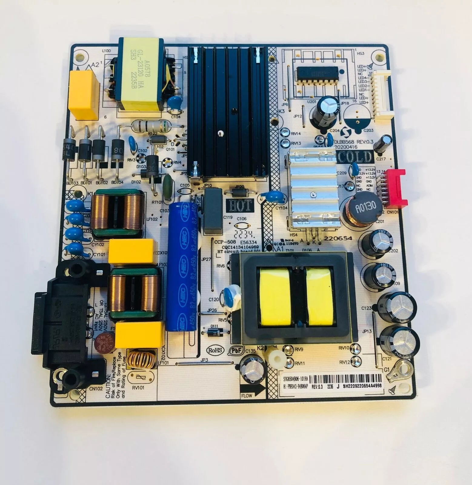 CQC14134104969 81-PBE043-H4B06AP POWER SUPPLY LG 43UQ70006LB