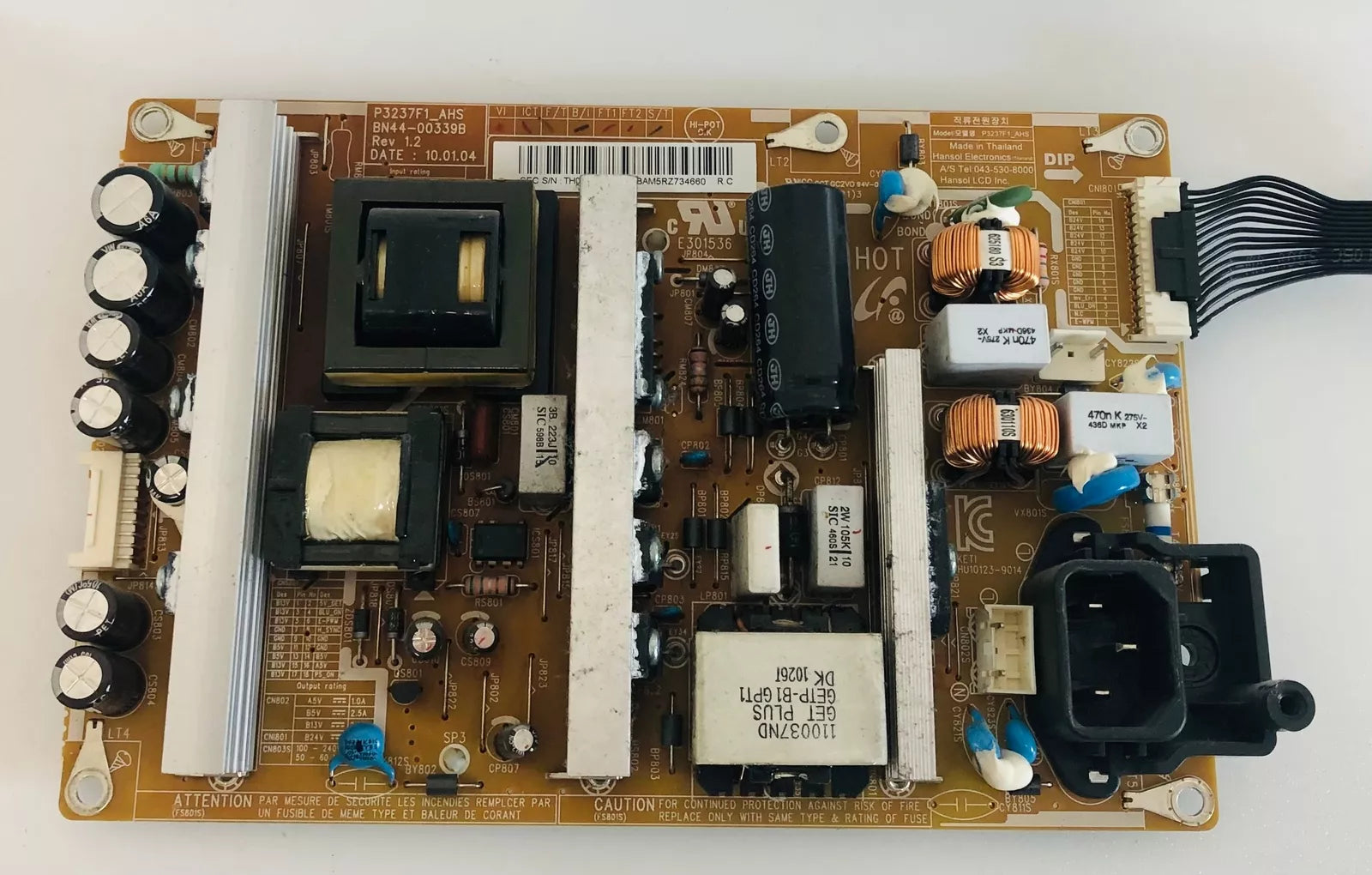 BN44-00339B POWER SUPPLY SAMSUNG LE37C635K1W