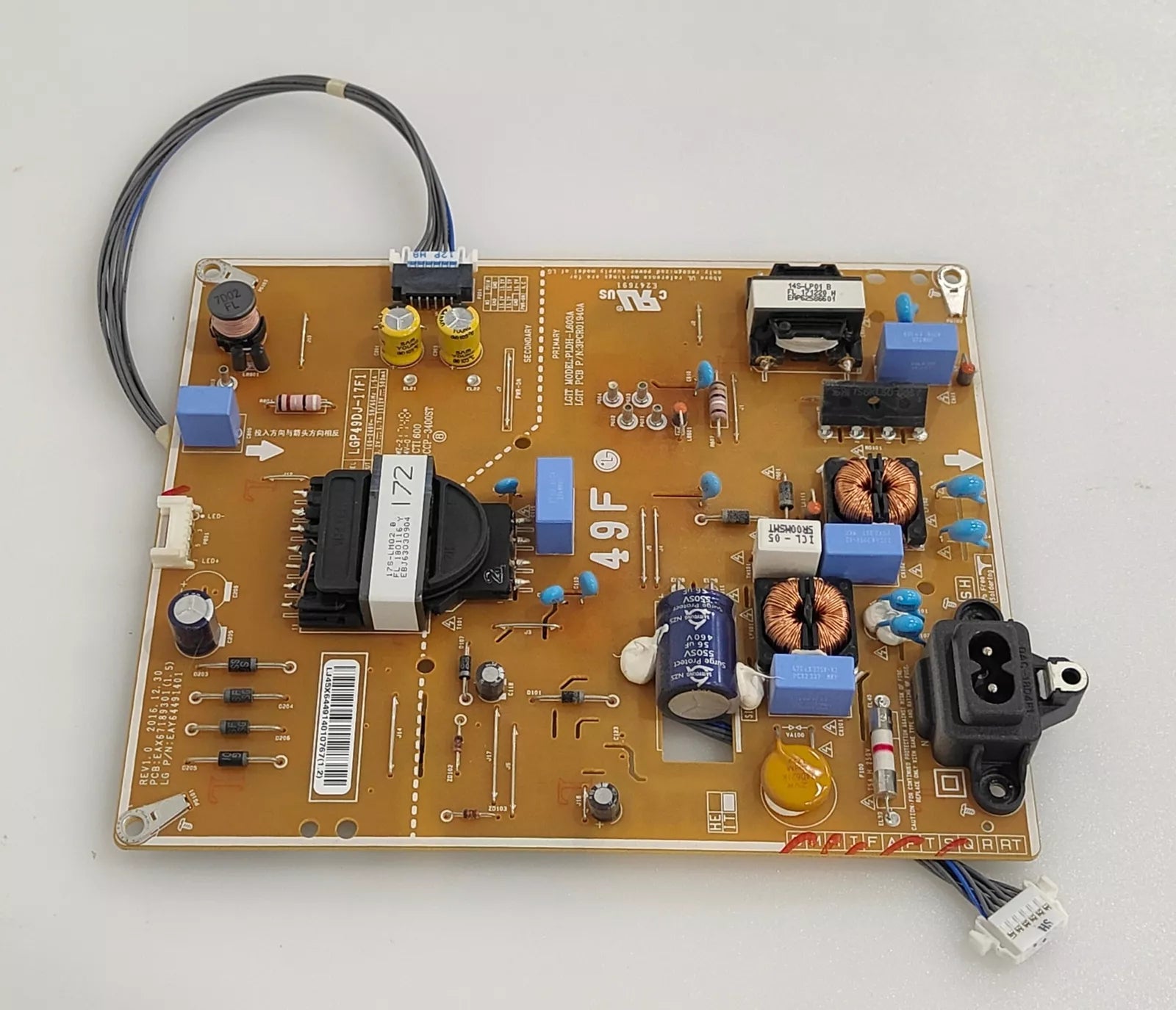 Power supply – EAX67189301 (1.5) 2016.12.30 LG 49LJ594V