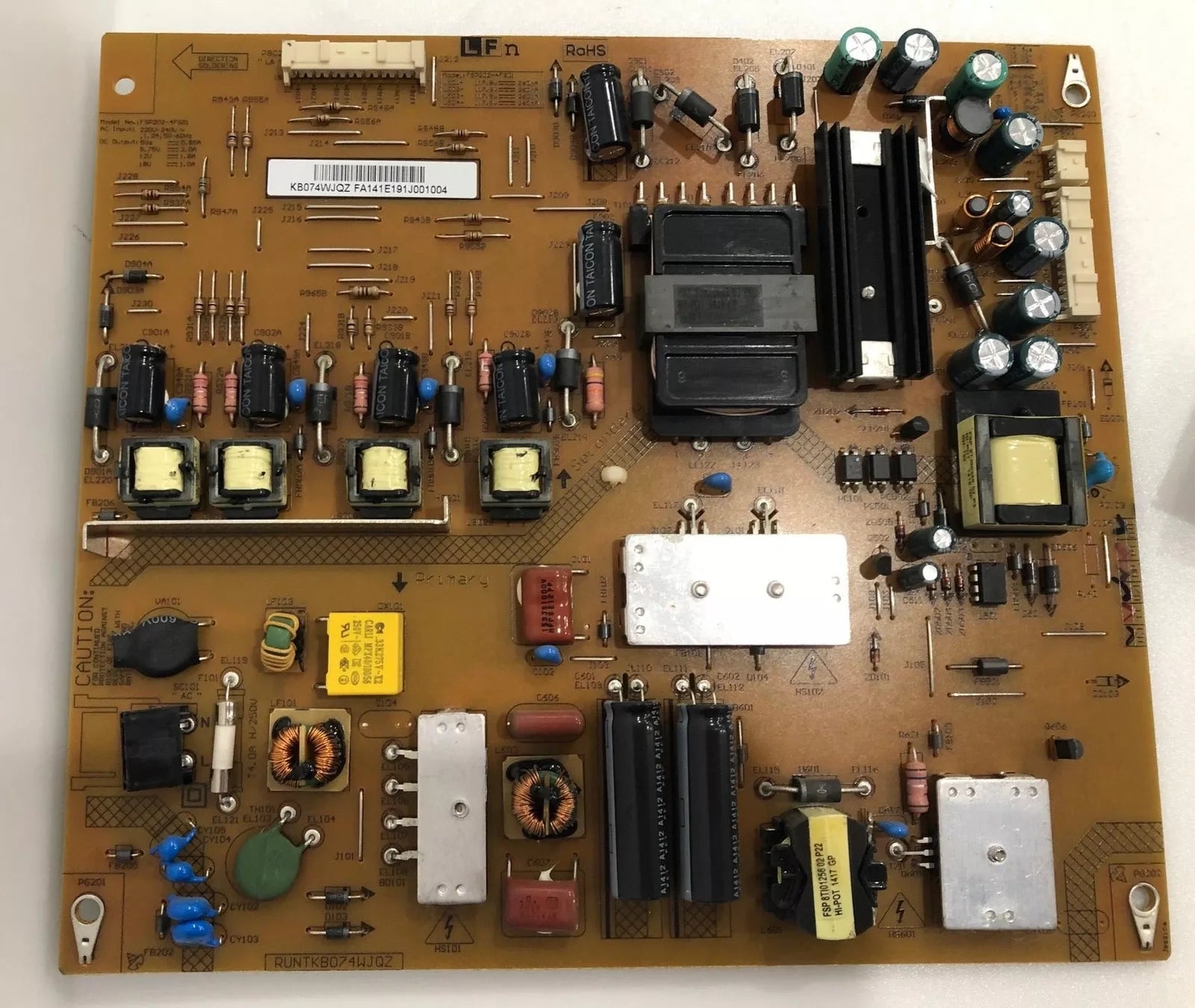 RUNTKB074WJQZ POWER BOARD FOR SHARP LC-60LE651E