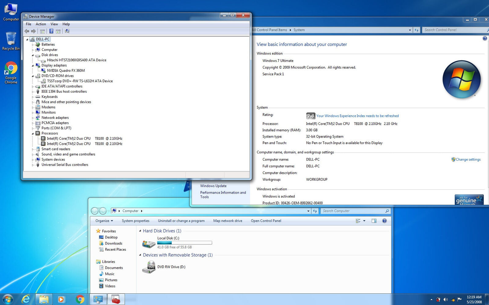 Dell Precision Mobile WorkStation M4300 / 15,4 inches /