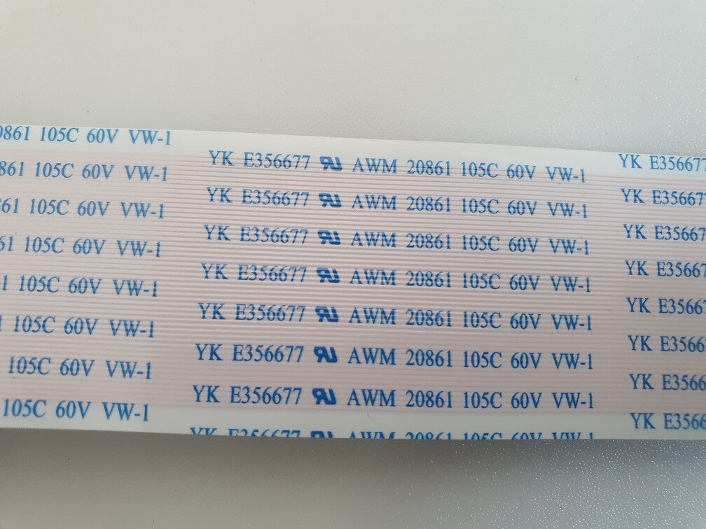 T-Con – Mainboard lvds cable 0729 YK E356677 AWM 20861 TCP 65C735