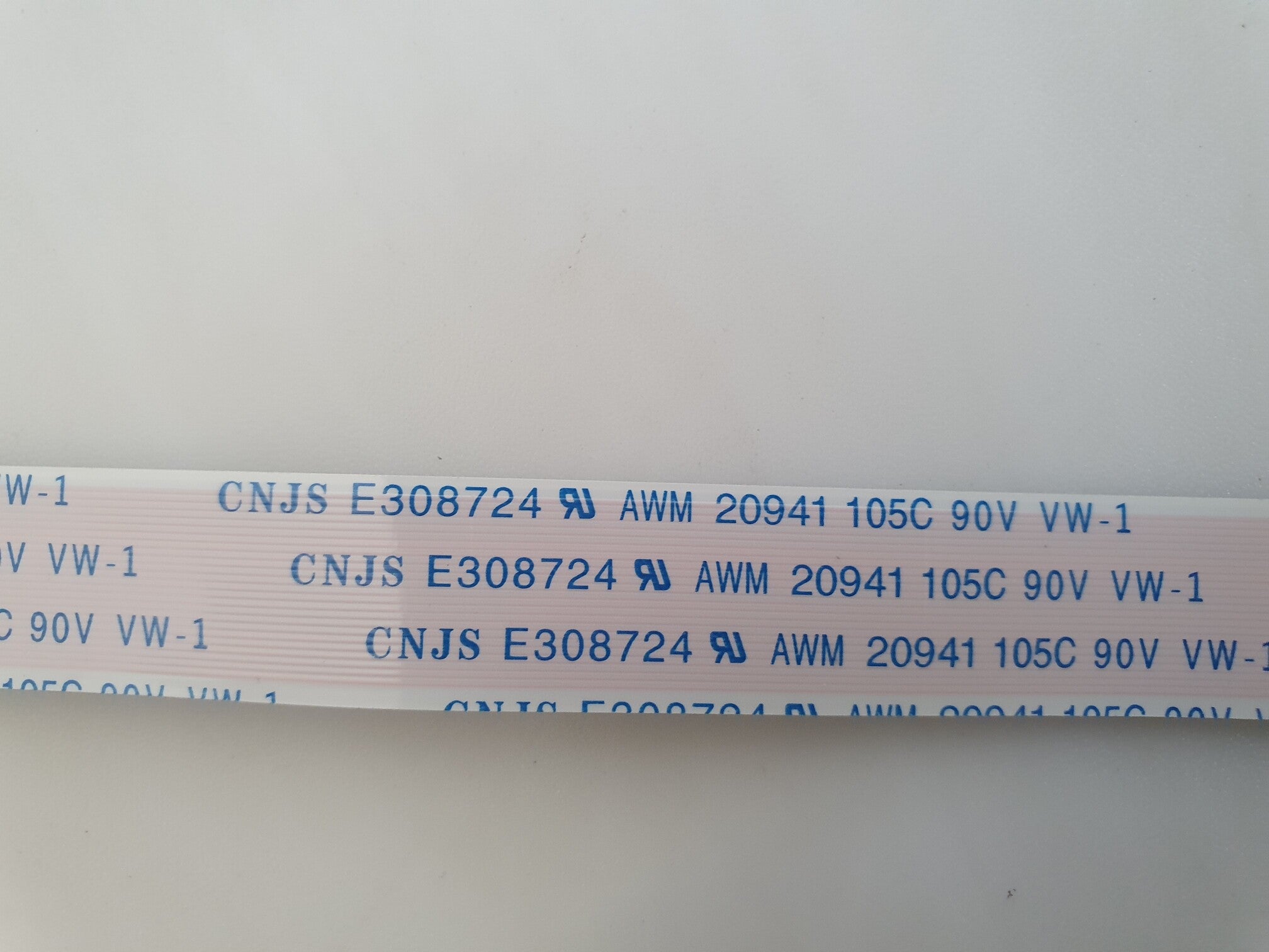Flex Cable LED Driver to Mainboard CNJS E308724 AWM 20941 Samsung QE65QN92AAT