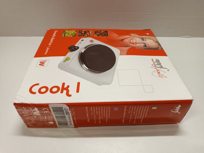 Ecost Customer Return, Electric Stove, COOK1 Melchioni Family Electric Cast Iron Plate 15.5 cm, Adju