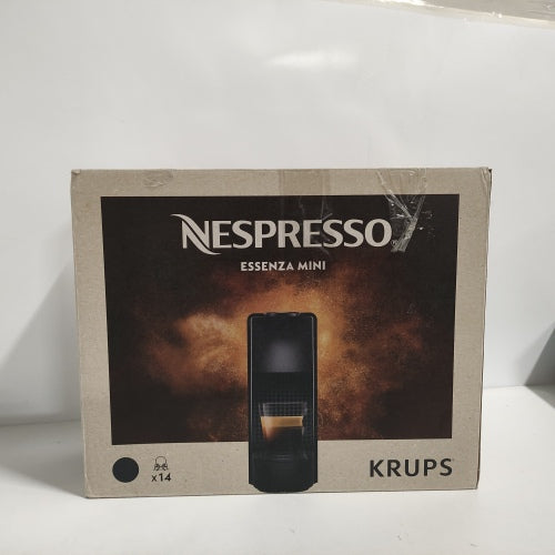 Ecost customer return Krups Nespresso XN1108 Essenza Mini coffee capsule machine, 1260 watts, black