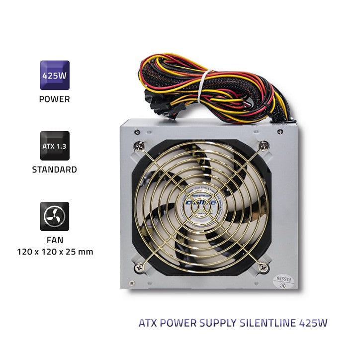 Qoltec ATX power supply SilentLine 425W