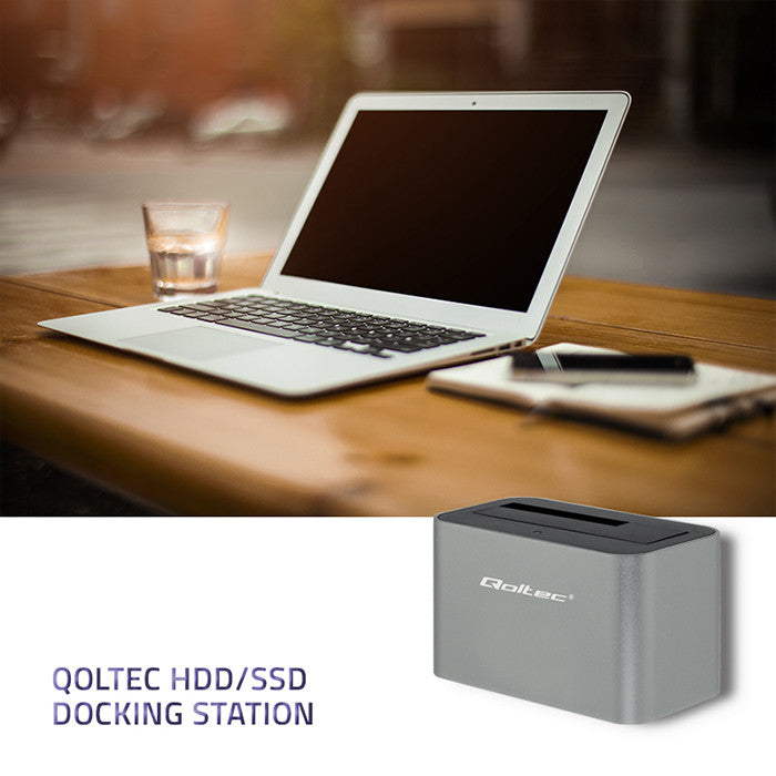 Qoltec Docking station HDD/SSD | 2.5"/3.5" SATA | USB 3.0