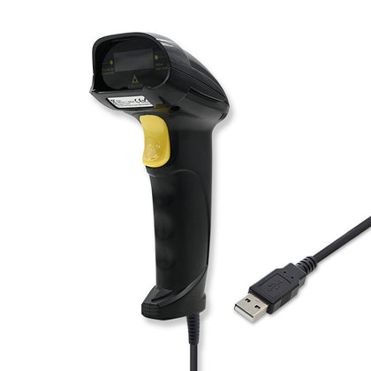 Qoltec Laser scanner 1D | USB | Black