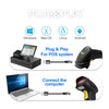 Qoltec Laser scanner 1D | USB | Black