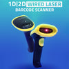 Qoltec Laser scanner 1D | 2D | USB | Black